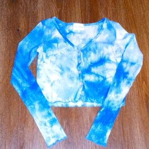 Urban Outfitters Blue Crop top